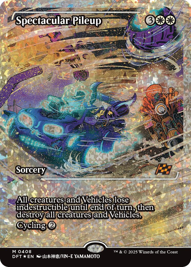 Spectacular Pileup (Showcase Fracture Foil) (Japanese) [Aetherdrift] - Magic: The Gathering - Card Brawlers | Quebec | Canada |