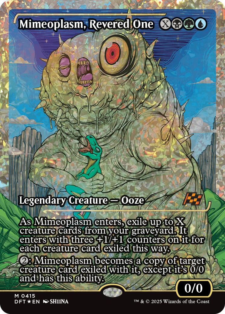 Mimeoplasm, Revered One (Showcase Fracture Foil) (Japanese) [Aetherdrift] - Magic: The Gathering - Card Brawlers | Quebec | Canada |