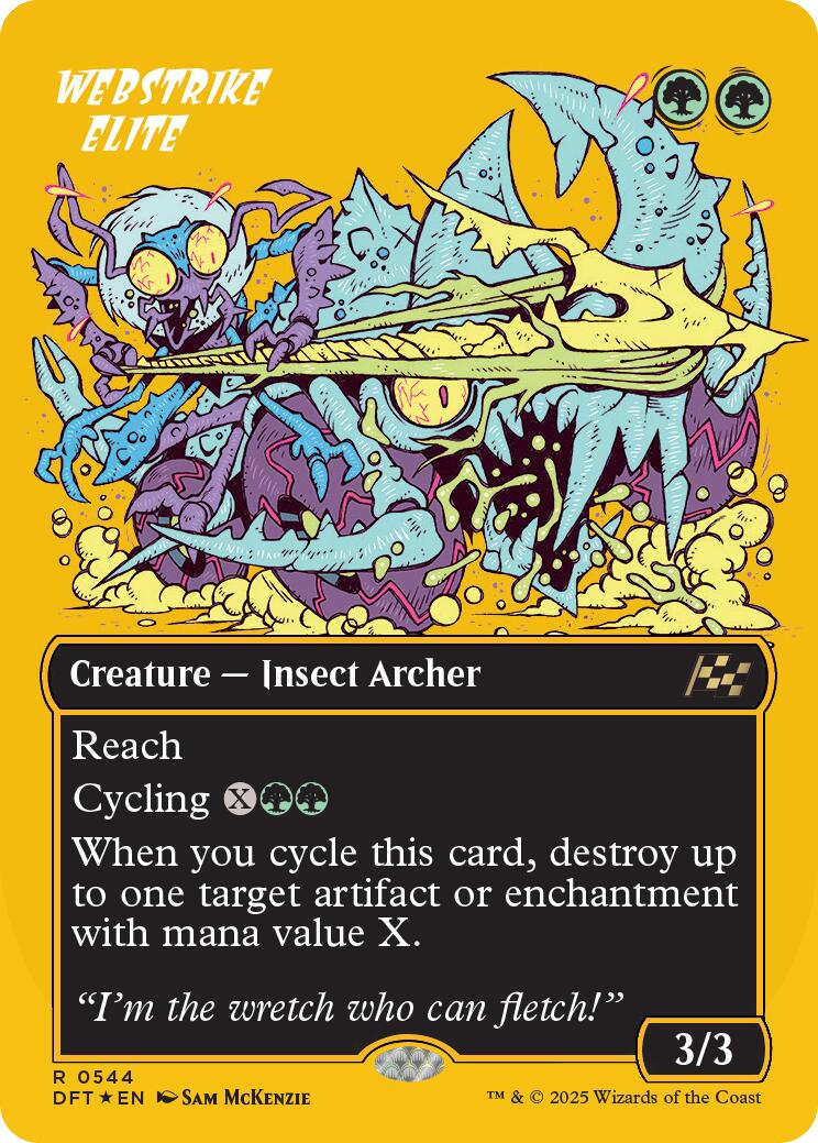 Webstrike Elite (Borderless) (First-Place Foil) [Aetherdrift] - Magic: The Gathering - Card Brawlers | Quebec | Canada |