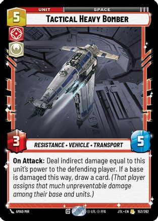 Tactical Heavy Bomber (152/262) (152/257) [Jump to Lightspeed] - Fantasy Flight Games - Card Brawlers | Quebec | Canada |