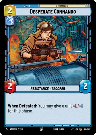 Desperate Commando (060/262) (060/257) [Jump to Lightspeed] - Fantasy Flight Games - Card Brawlers | Quebec | Canada |
