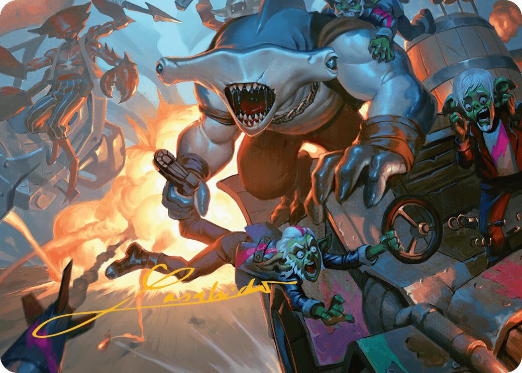 Trade the Helm Art Card (Gold-Stamped Signature) [Aetherdrift Art Series] - Magic: The Gathering - Card Brawlers | Quebec | Canada |