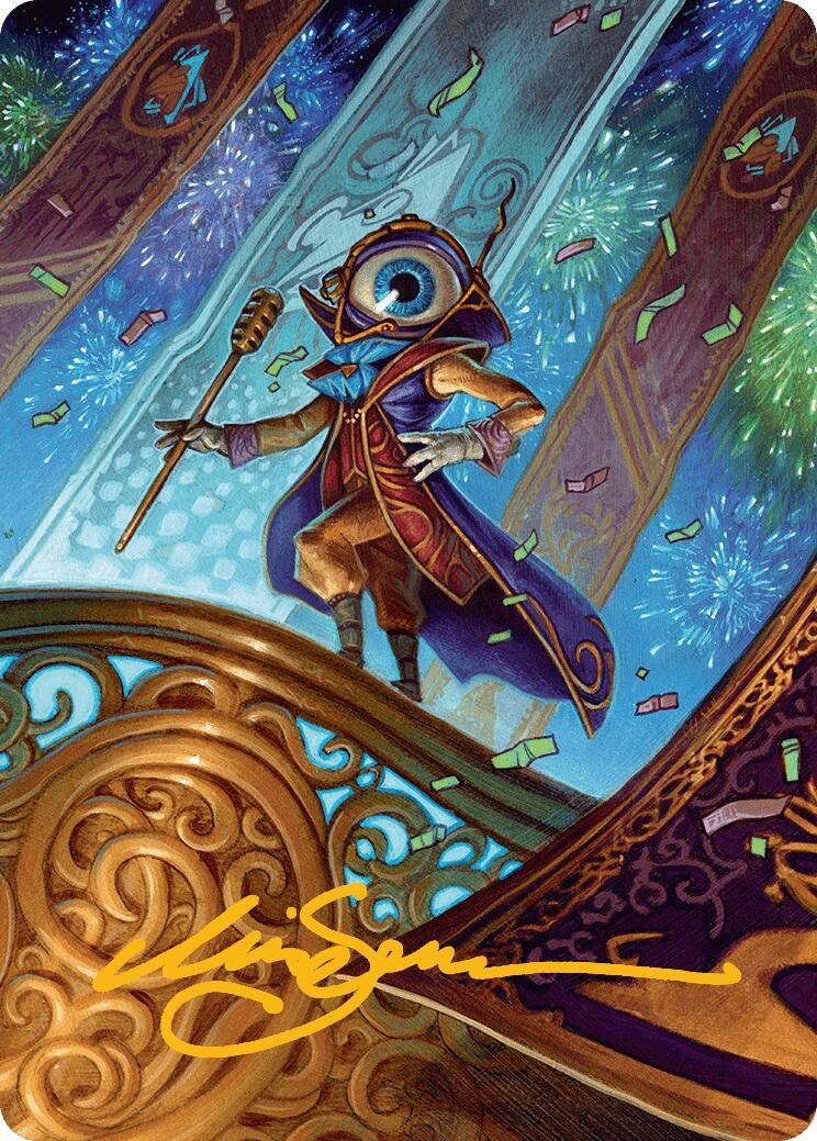Vnwxt, Verbose Host Art Card (Gold-Stamped Signature) [Aetherdrift Art Series] - Magic: The Gathering - Card Brawlers | Quebec | Canada |