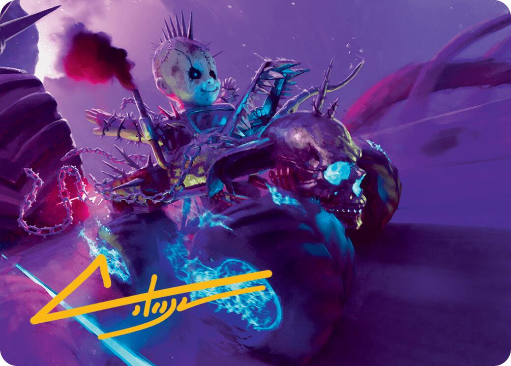 Pactdoll Terror Art Card (Gold-Stamped Signature) [Aetherdrift Art Series] - Magic: The Gathering - Card Brawlers | Quebec | Canada |