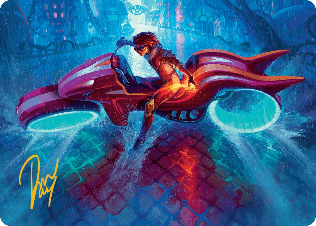 Chandra, Spark Hunter Art Card (Gold-Stamped Signature) [Aetherdrift Art Series] - Magic: The Gathering - Card Brawlers | Quebec | Canada |