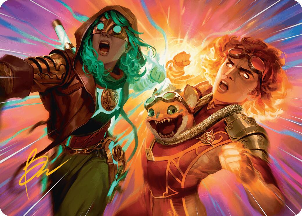 Full Throttle Art Card (Gold-Stamped Signature) [Aetherdrift Art Series] - Magic: The Gathering - Card Brawlers | Quebec | Canada |