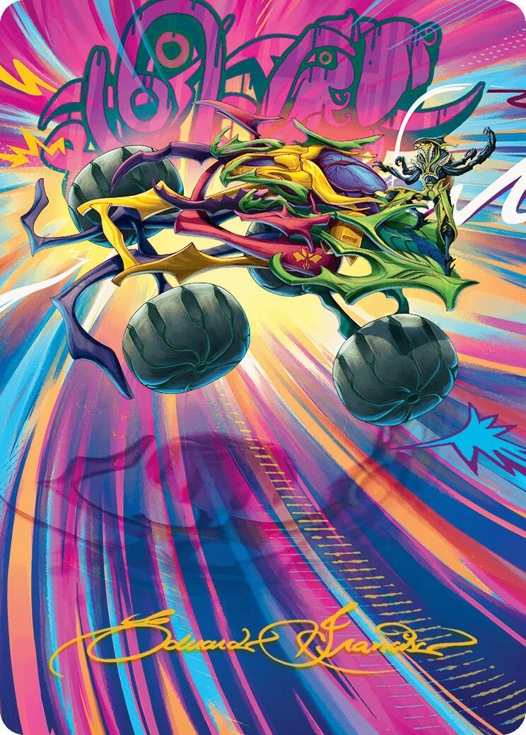 Thunderous Velocipede Art Card (Gold-Stamped Signature) [Aetherdrift Art Series] - Magic: The Gathering - Card Brawlers | Quebec | Canada |