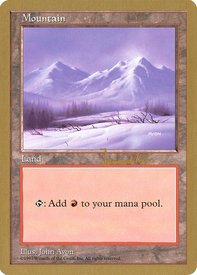 Mountain (jk442) (Janosch Kuhn) [World Championship Decks 1997] - Magic: The Gathering - Card Brawlers | Quebec | Canada |