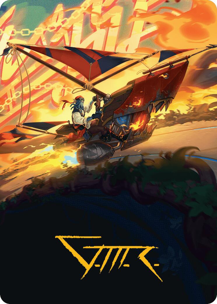 Boosted Sloop Art Card (Gold-Stamped Signature) [Aetherdrift Art Series] - Magic: The Gathering - Card Brawlers | Quebec | Canada |