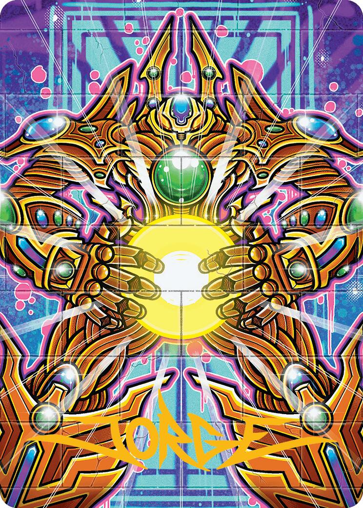 Brightglass Gearhulk Art Card (Gold-Stamped Signature) [Aetherdrift Art Series] - Magic: The Gathering - Card Brawlers | Quebec | Canada |