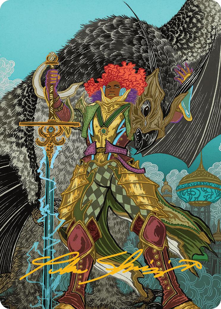 Caradora, Heart of Alacria Art Card (3/54) (Gold-Stamped Signature) [Aetherdrift Art Series] - Magic: The Gathering - Card Brawlers | Quebec | Canada |