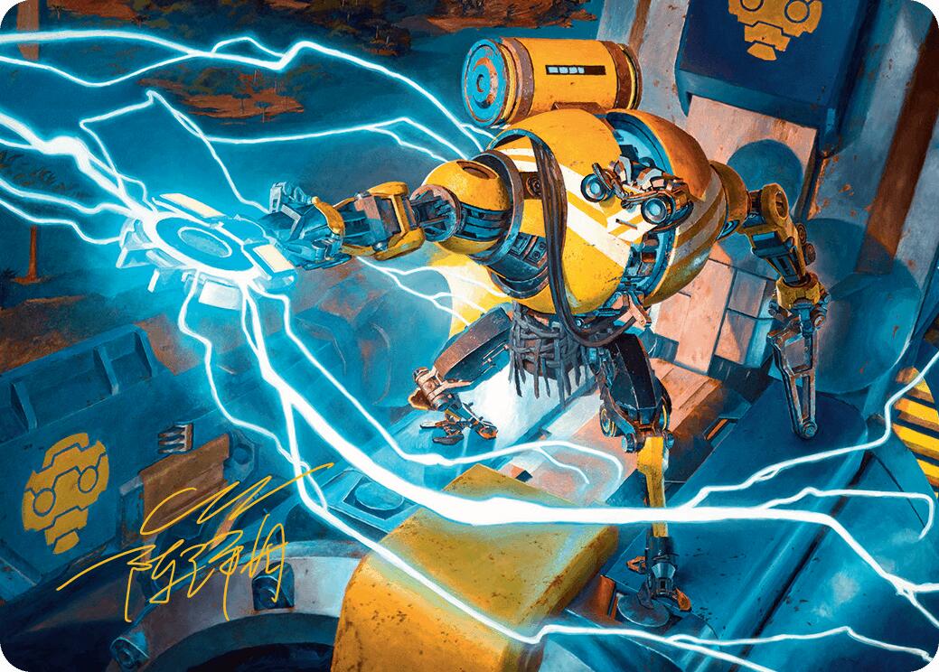 Mendicant Core, Guidelight Art Card (12/54) (Gold-Stamped Signature) [Aetherdrift Art Series] - Magic: The Gathering - Card Brawlers | Quebec | Canada |