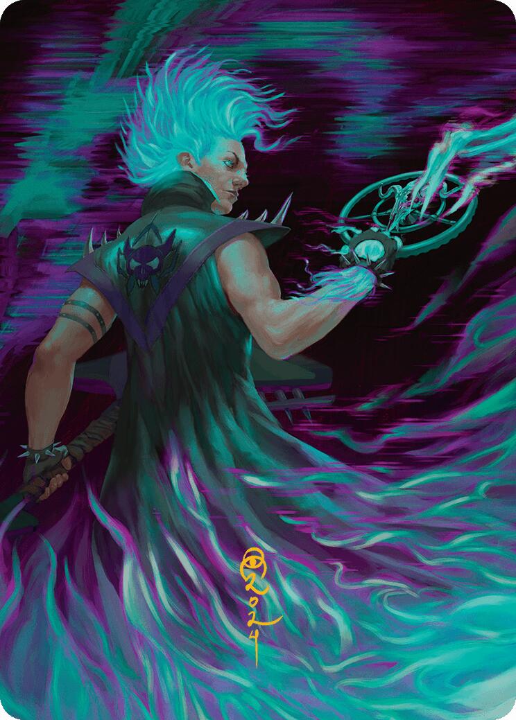 Winter, Cursed Rider Art Card (Gold-Stamped Signature) [Aetherdrift Art Series] - Magic: The Gathering - Card Brawlers | Quebec | Canada |