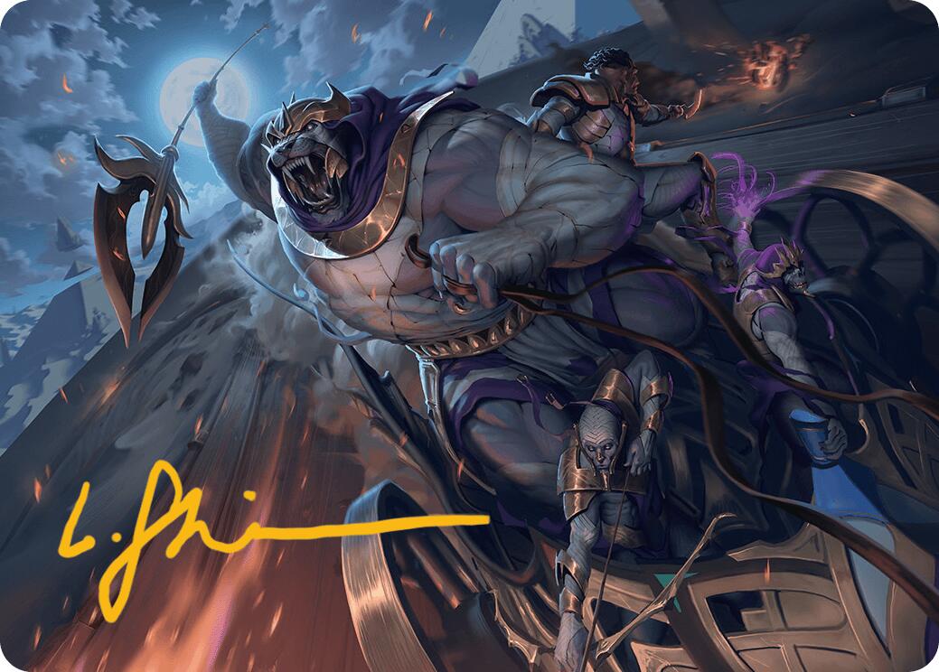 Zahur, Glory's Past Art Card (Gold-Stamped Signature) [Aetherdrift Art Series] - Magic: The Gathering - Card Brawlers | Quebec | Canada |