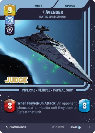 Avenger - Hunting Star Destroyer (1) (1) [Judge Promos] - Fantasy Flight Games - Card Brawlers | Quebec | Canada |