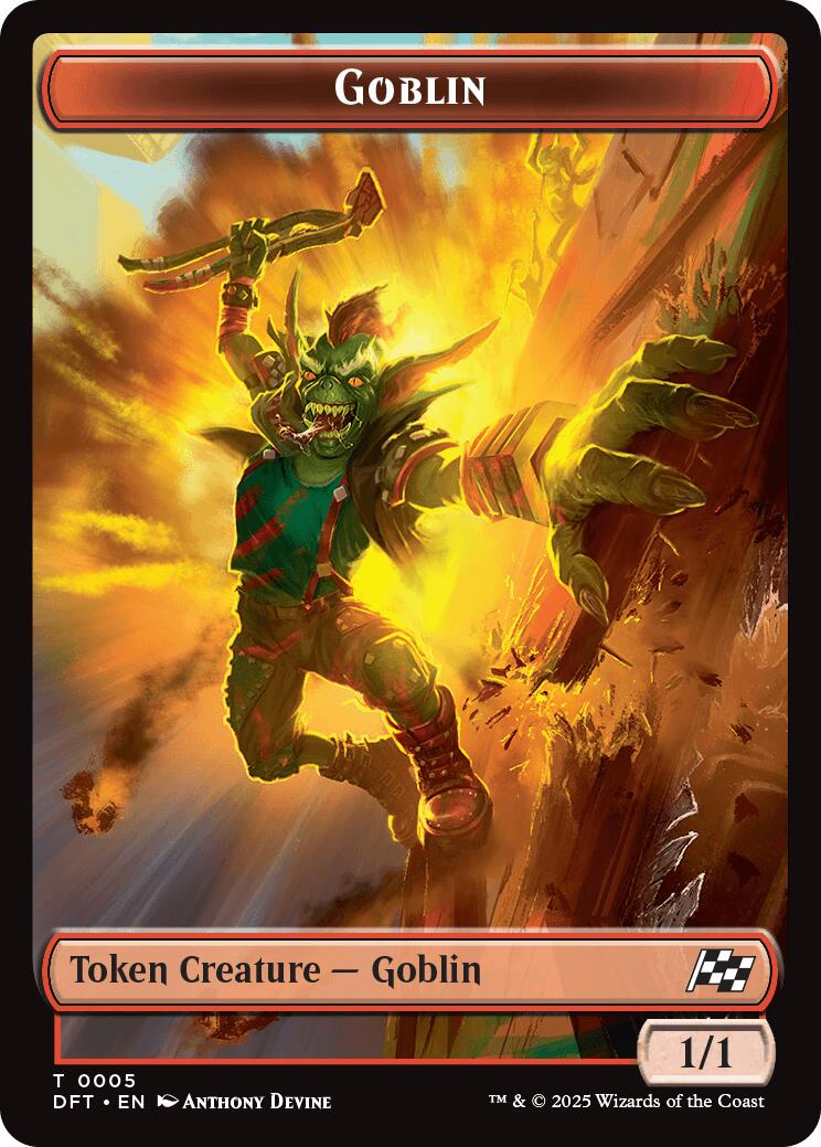 Goblin // Thopter (0010) Double-Sided Token [Aetherdrift Tokens] - Magic: The Gathering - Card Brawlers | Quebec | Canada |