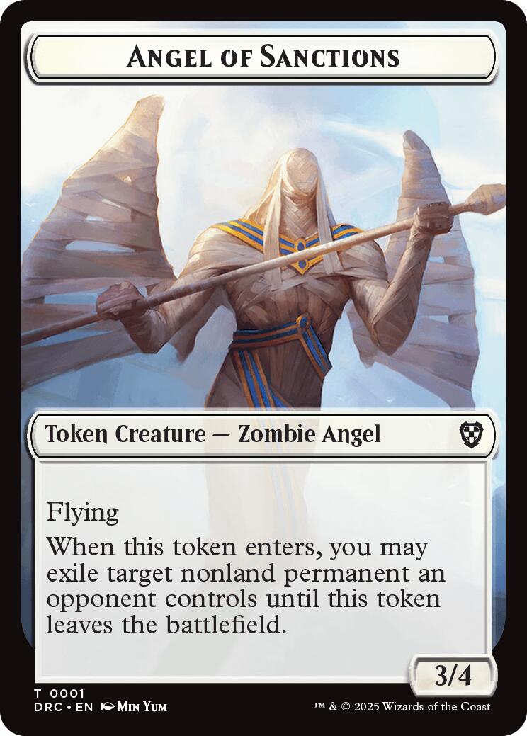 Angel of Sanctions // Vizier of Many Faces Double-Sided Token [Aetherdrift Commander] - Magic: The Gathering - Card Brawlers | Quebec | Canada |