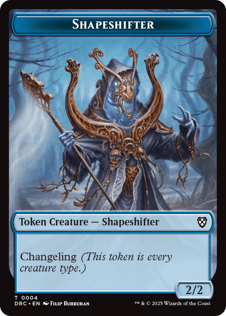 Shapeshifter // Zombie (0003) Double-Sided Token [Aetherdrift Commander Tokens] - Magic: The Gathering - Card Brawlers | Quebec | Canada |