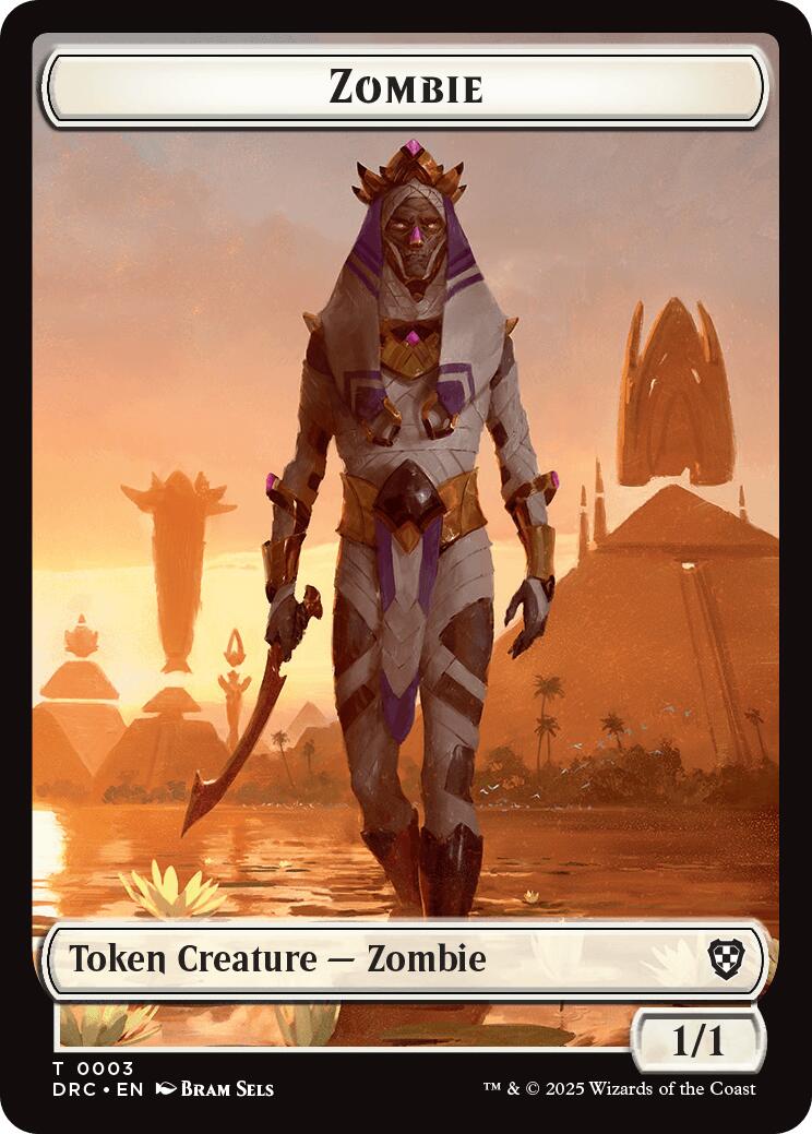 Vizier of Many Faces // Zombie (0003) Double-Sided Token [Aetherdrift Commander Tokens] - Magic: The Gathering - Card Brawlers | Quebec | Canada |