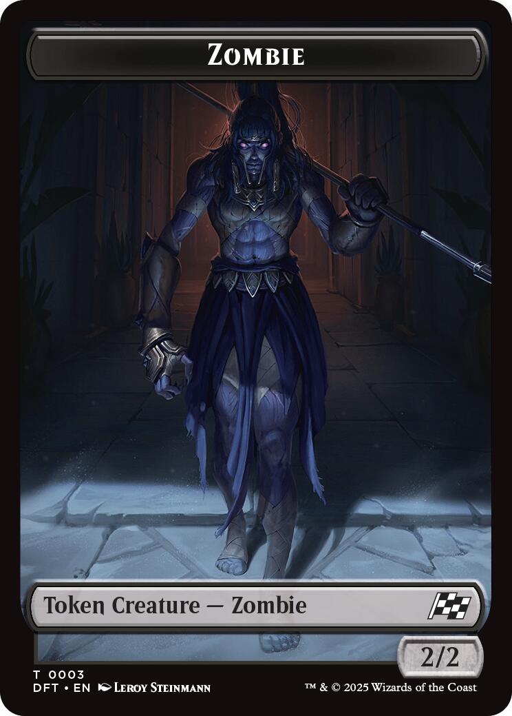 Zombie Warrior // Zombie (0003) Double-Sided Token [Aetherdrift Commander Tokens] - Magic: The Gathering - Card Brawlers | Quebec | Canada |