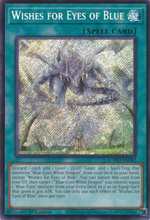 Wishes for Eyes of Blue (Secret Rare) [SDWD-EN042] Secret Rare - Yu-Gi-Oh! - Card Brawlers | Quebec | Canada |