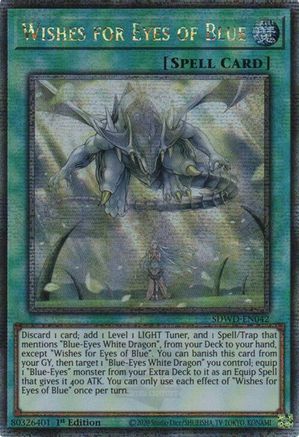 Souhaits pour des yeux bleus (Quarter Century Secret Rare) [SDWD-EN042] Quarter Century Secret Rare 
