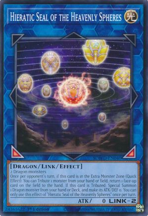 Hieratic Seal of the Heavenly Spheres [SDWD-EN040] Common - Yu-Gi-Oh! - Card Brawlers | Quebec | Canada |