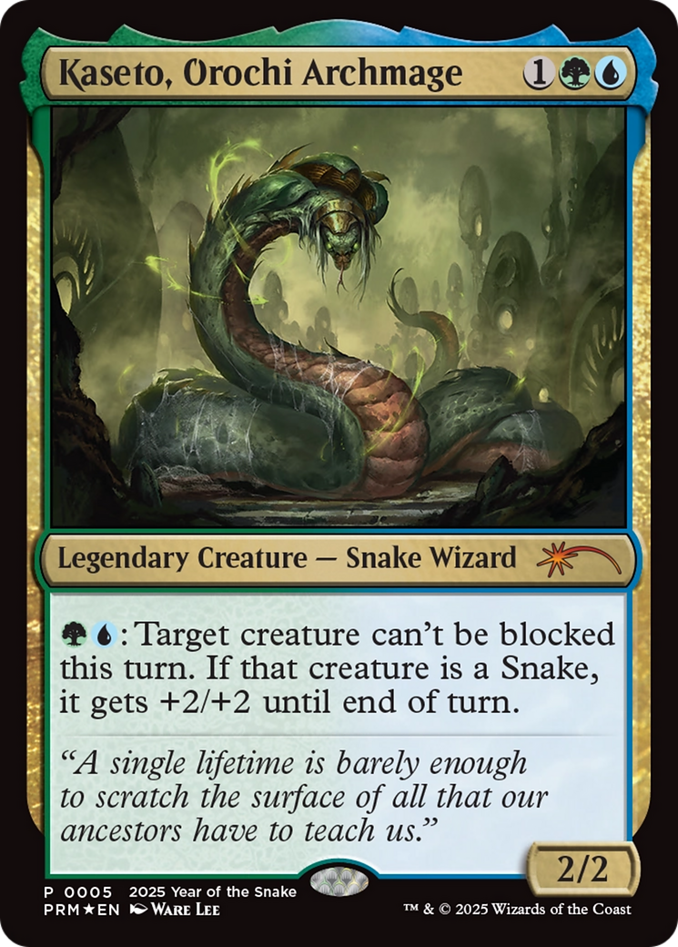 Kaseto, Orochi Archmage (Year of the Snake 2025) [Standard Showdown Promos] - Magic: The Gathering - Card Brawlers | Quebec | Canada |