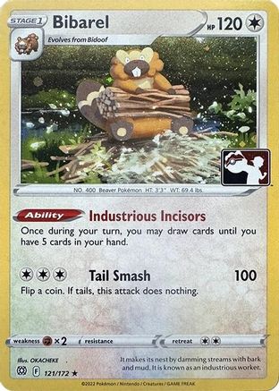 Bibarel (Cosmos Holo) (121/172) - Holofoil [Prize Pack Series Cards]
