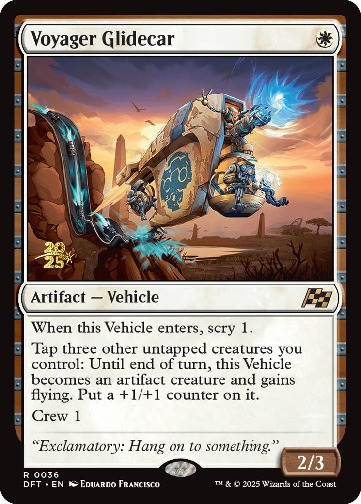Voyager Glidecar [Aetherdrift Prerelease Promos] - Magic: The Gathering - Card Brawlers | Quebec | Canada |