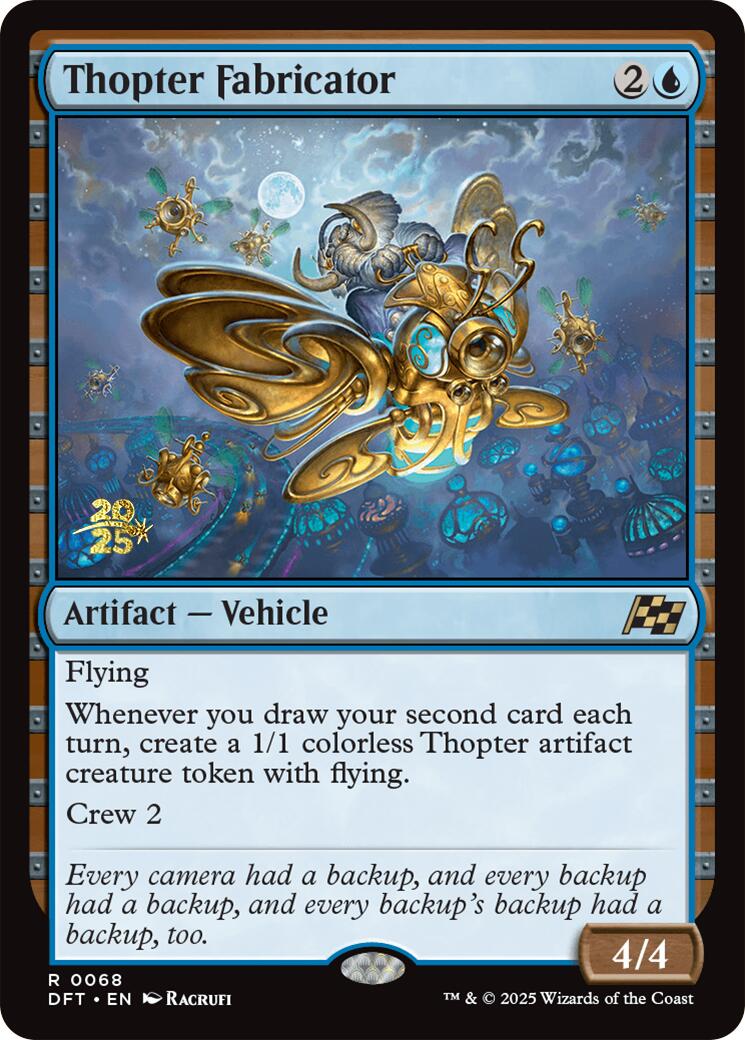 Thopter Fabricator [Aetherdrift Prerelease Promos] - Magic: The Gathering - Card Brawlers | Quebec | Canada |