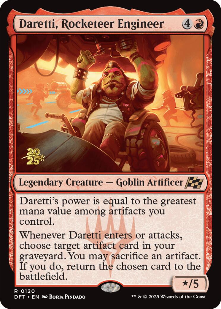 Daretti, Rocketeer Engineer [Aetherdrift Prerelease Promos] - Magic: The Gathering - Card Brawlers | Quebec | Canada |