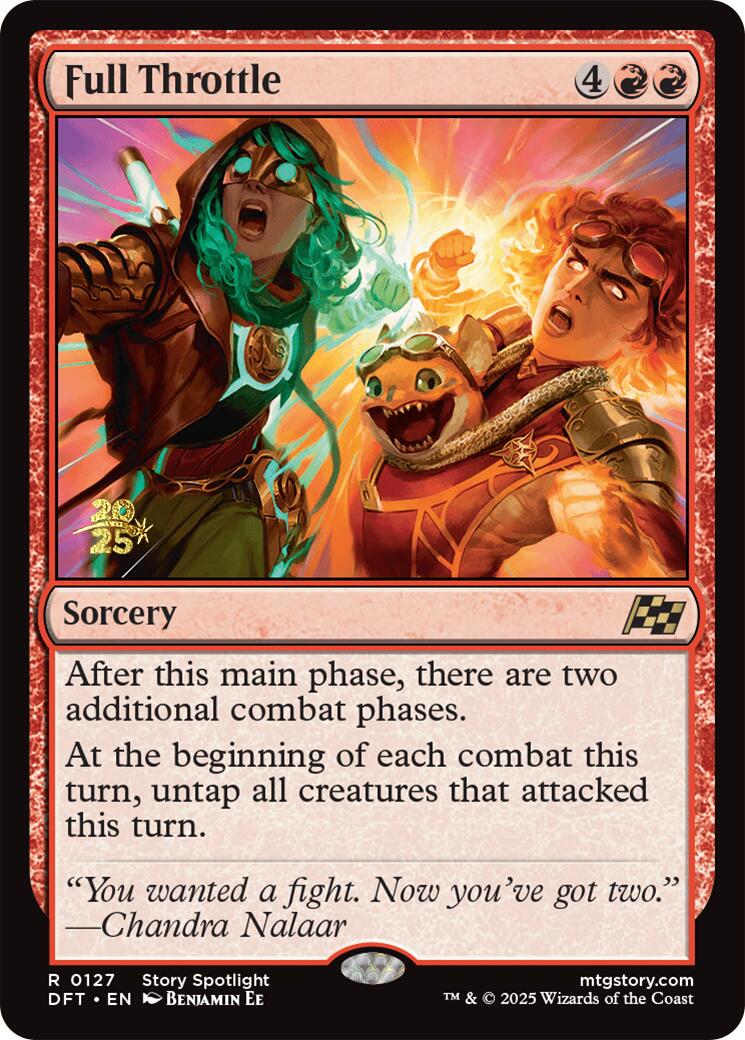 Full Throttle [Aetherdrift Prerelease Promos] - Magic: The Gathering - Card Brawlers | Quebec | Canada |