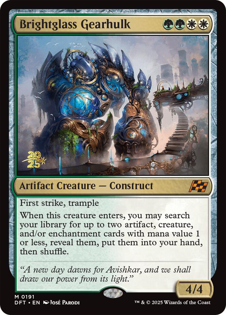 Brightglass Gearhulk [Aetherdrift Prerelease Promos] - Magic: The Gathering - Card Brawlers | Quebec | Canada |