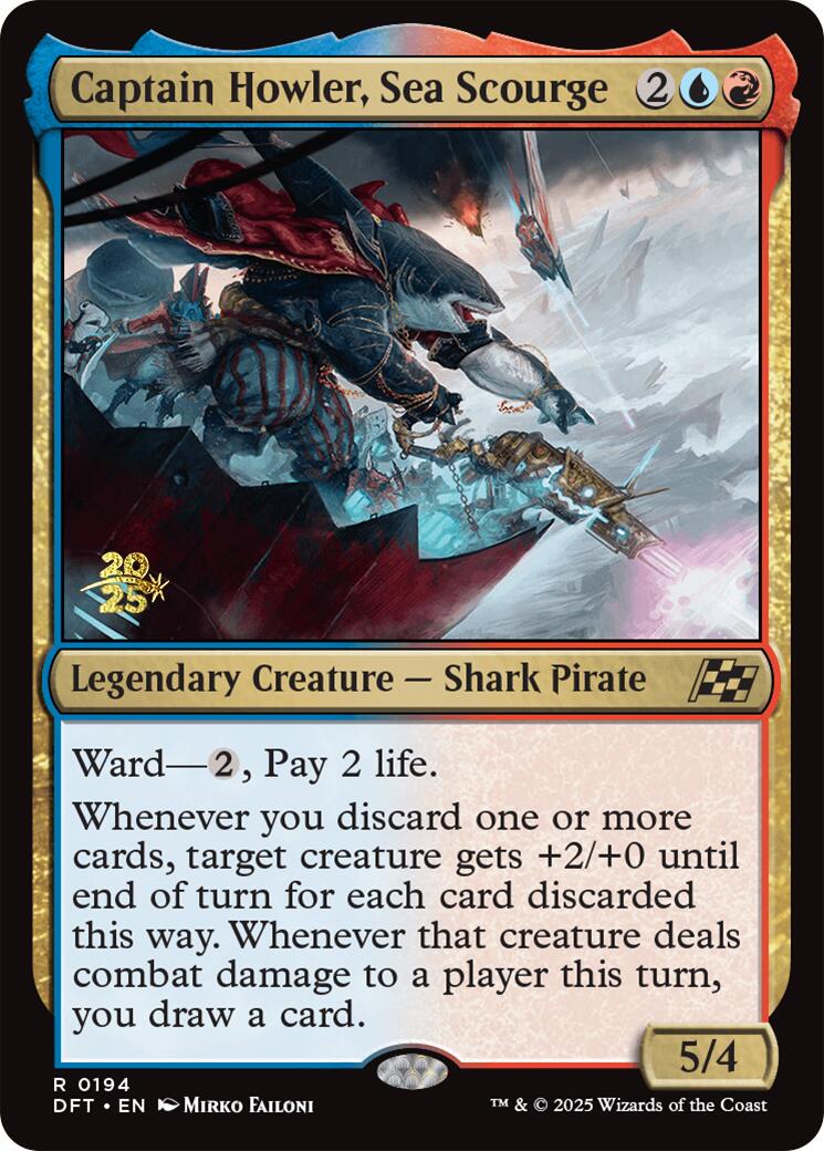 Captain Howler, Sea Scourge [Aetherdrift Prerelease Promos] - Magic: The Gathering - Card Brawlers | Quebec | Canada |