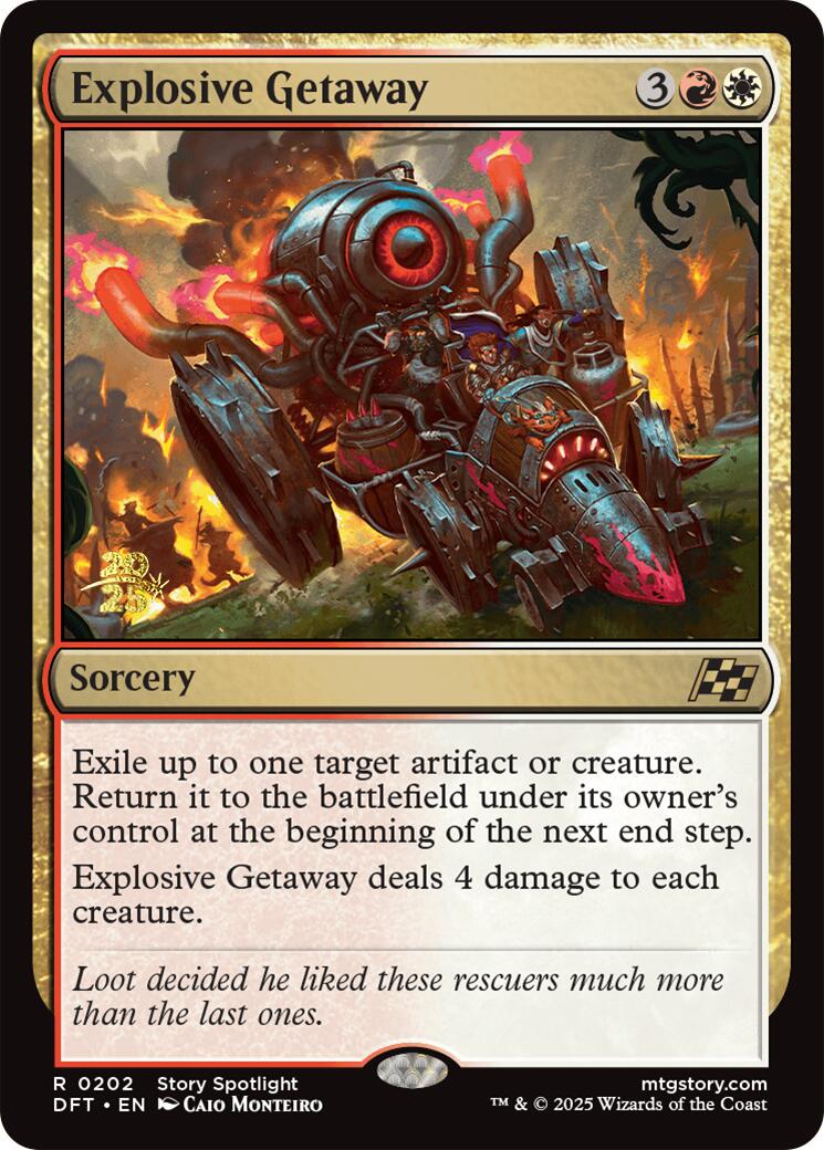 Explosive Getaway [Aetherdrift Prerelease Promos] - Magic: The Gathering - Card Brawlers | Quebec | Canada |