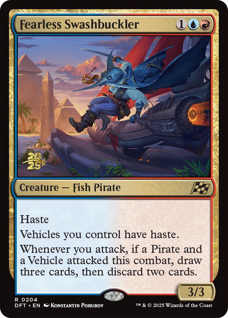 Fearless Swashbuckler [Aetherdrift Prerelease Promos] - Magic: The Gathering - Card Brawlers | Quebec | Canada |