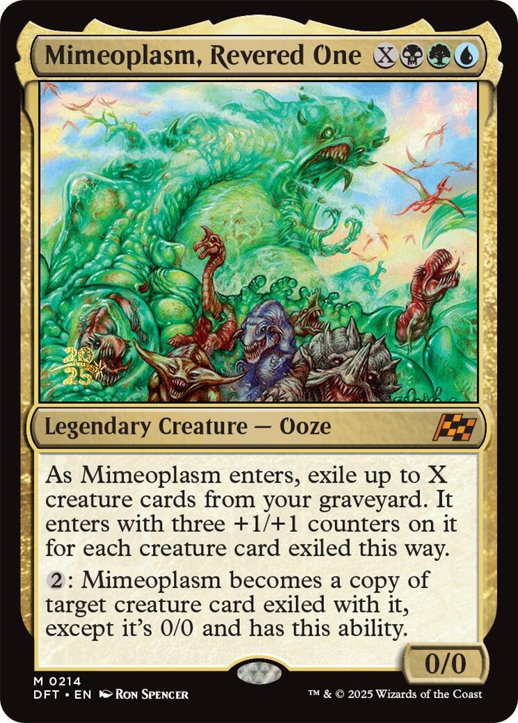 Mimeoplasm, Revered One [Aetherdrift Prerelease Promos] - Magic: The Gathering - Card Brawlers | Quebec | Canada |