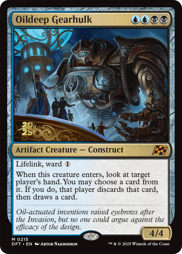 Oildeep Gearhulk [Aetherdrift Prerelease Promos] - Magic: The Gathering - Card Brawlers | Quebec | Canada |