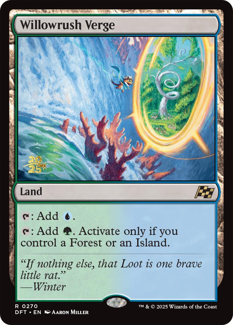 Willowrush Verge [Aetherdrift Prerelease Promos] - Magic: The Gathering - Card Brawlers | Quebec | Canada |