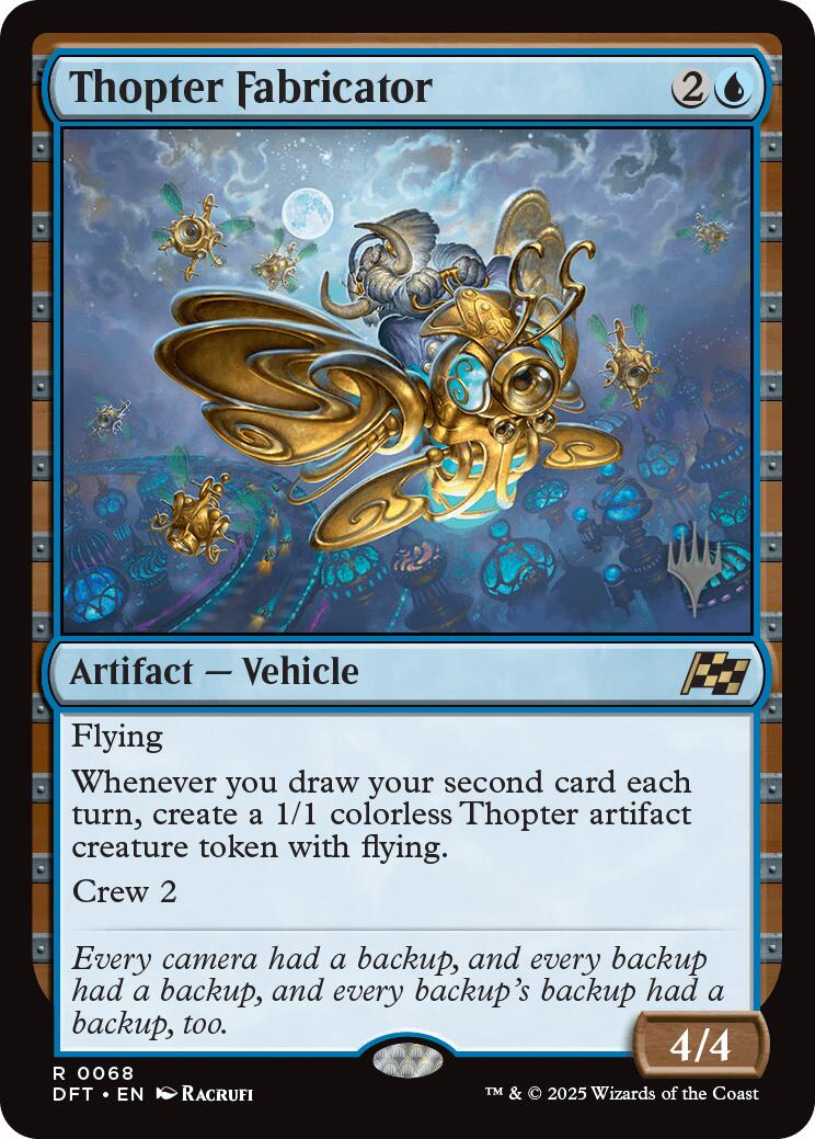 Thopter Fabricator (Promo Pack) [Aetherdrift Promos] - Magic: The Gathering - Card Brawlers | Quebec | Canada |