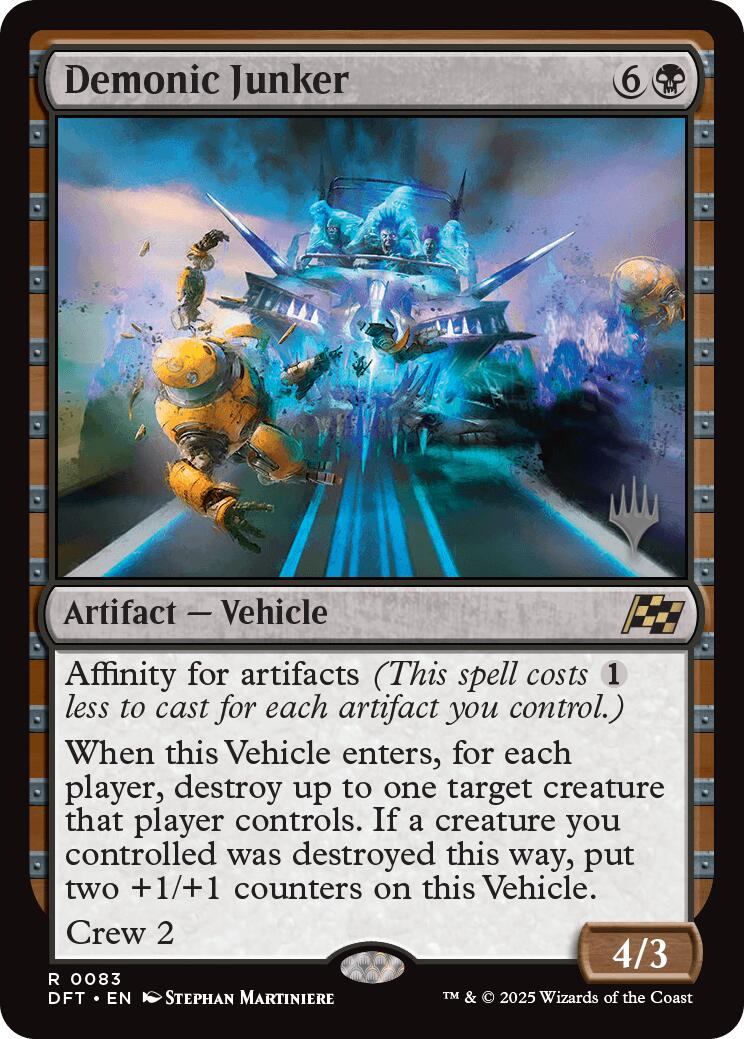 Demonic Junker (Promo Pack) [Aetherdrift Promos] - Magic: The Gathering - Card Brawlers | Quebec | Canada |