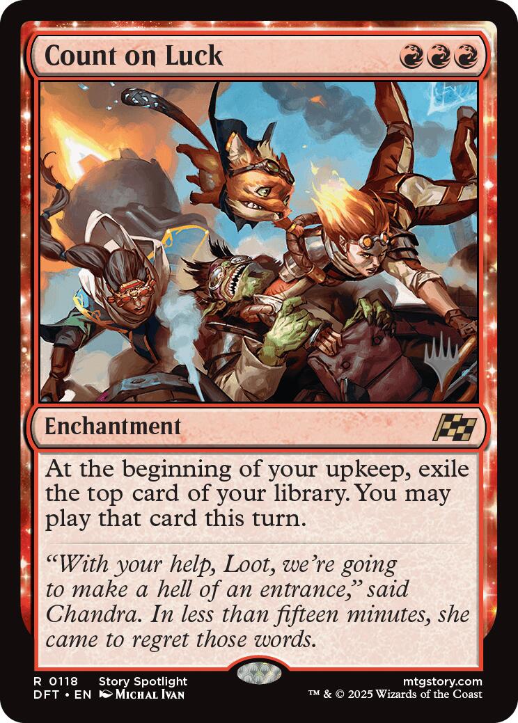 Count on Luck (Promo Pack) [Aetherdrift Promos] - Magic: The Gathering - Card Brawlers | Quebec | Canada |