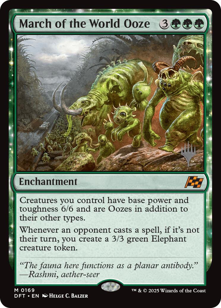 March of the World Ooze (Promo Pack) [Aetherdrift Promos] - Magic: The Gathering - Card Brawlers | Quebec | Canada |