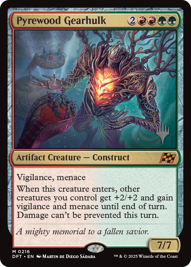 Pyrewood Gearhulk (Promo Pack) [Aetherdrift Promos] - Magic: The Gathering - Card Brawlers | Quebec | Canada |
