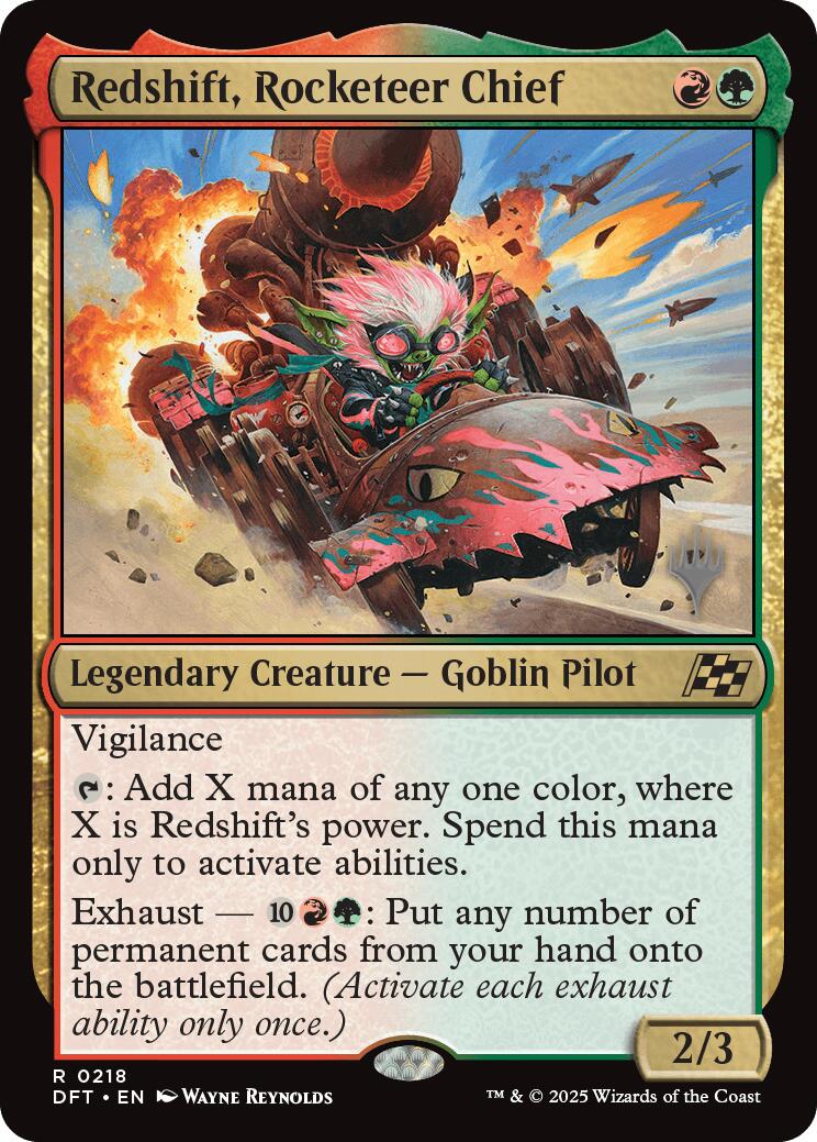 Redshift, Rocketeer Chief (Promo Pack) [Aetherdrift Promos] - Magic: The Gathering - Card Brawlers | Quebec | Canada |