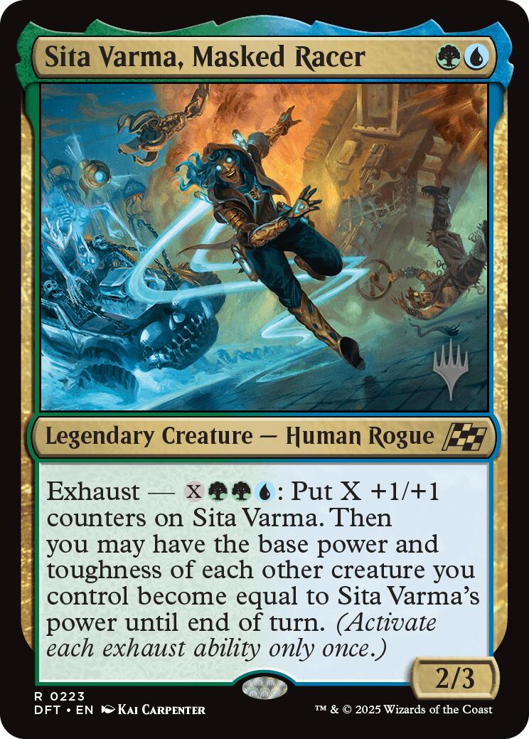Sita Varma, Masked Racer (Promo Pack) [Aetherdrift Promos] - Magic: The Gathering - Card Brawlers | Quebec | Canada |