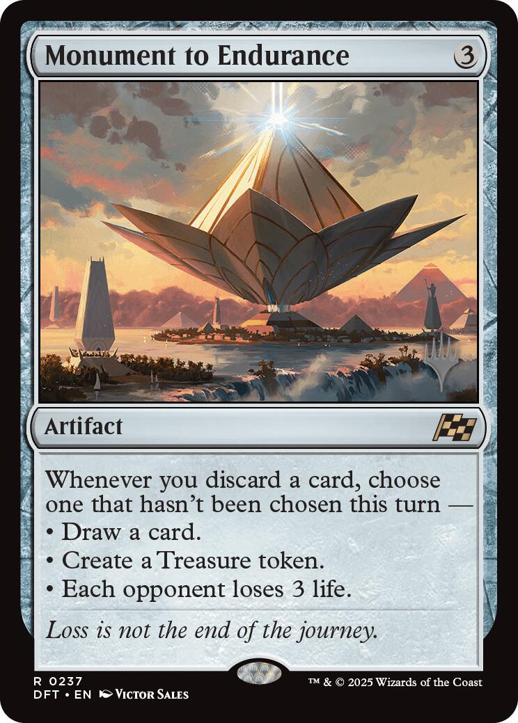 Monument to Endurance (Promo Pack) [Aetherdrift Promos] - Magic: The Gathering - Card Brawlers | Quebec | Canada |