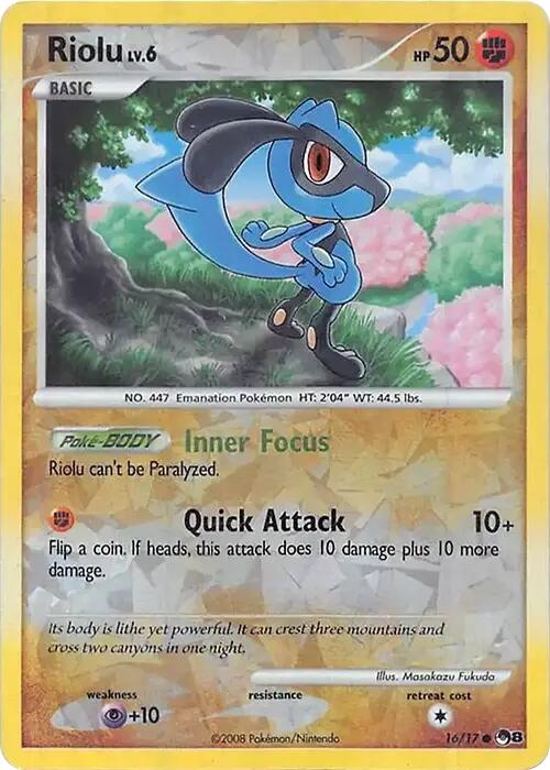 Riolu (016/017) (Cracked Ice Holo) [Miscellaneous Cards] - Pokémon - Card Brawlers | Quebec | Canada |