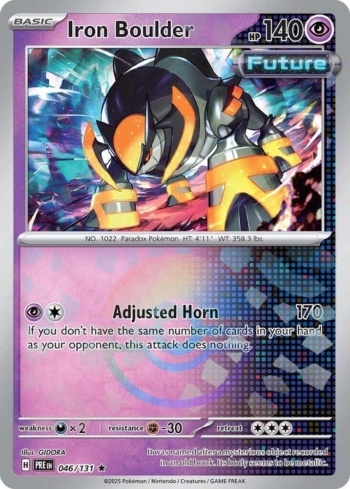 Iron Boulder (046/131) (Poke Ball Pattern) [Scarlet & Violet: Prismatic Evolutions] - Pokémon - Card Brawlers | Quebec | Canada |